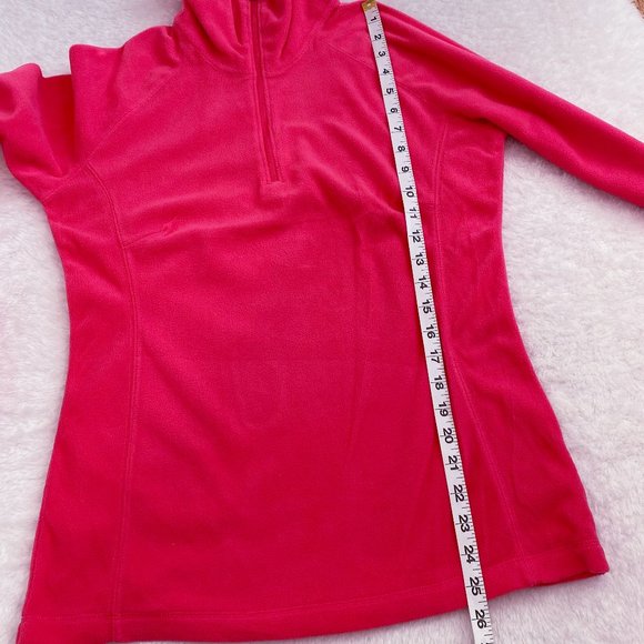 Columbia NWOT Women's Light Weight Fleece, Half Zip Pull Over, Pink, Size Medium - Picture 4 of 10
